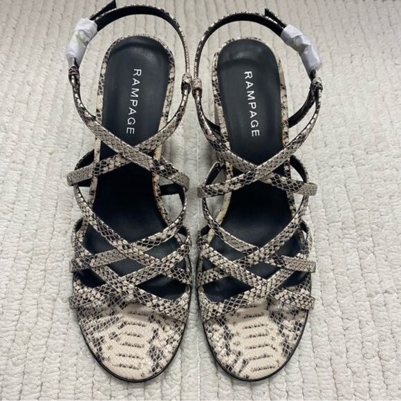 Rampage Emilia Sandals‎ High Heels Size 7.5 Womens New with defect - Picture 2 of 16